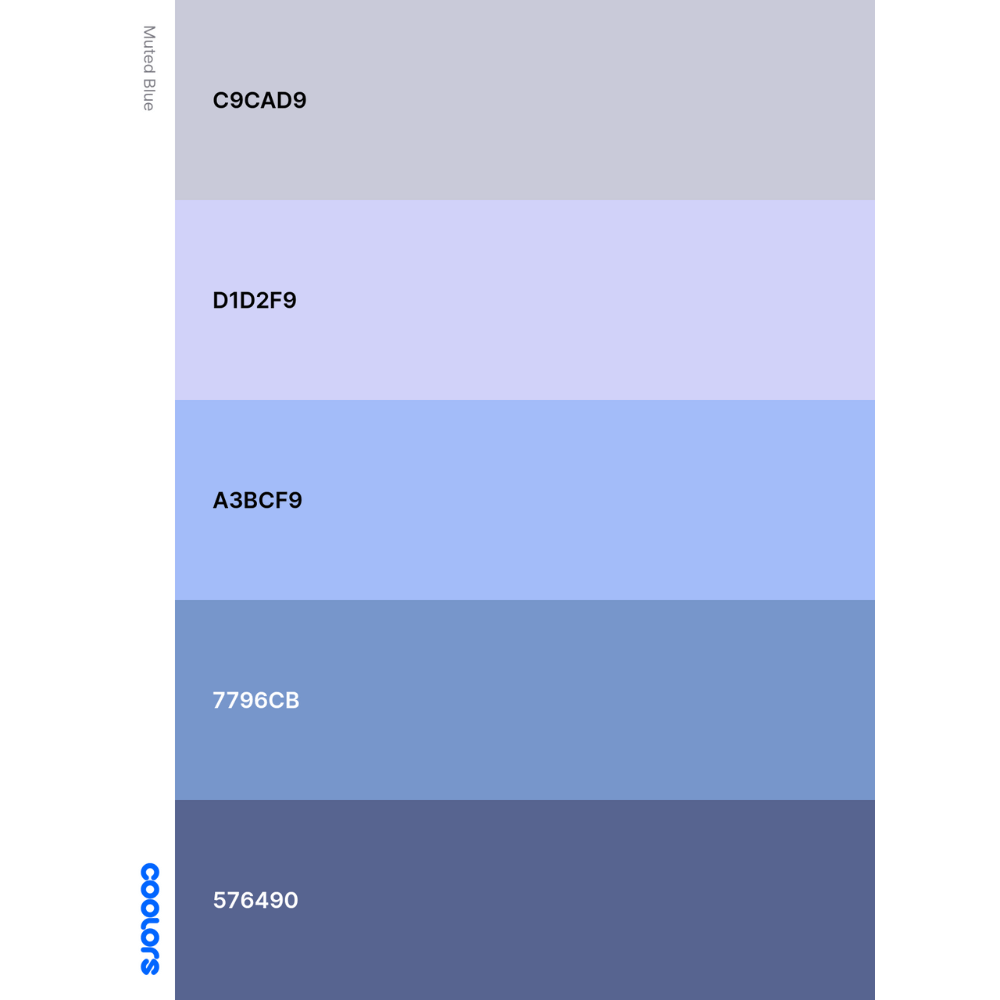 Muted Blue Palette