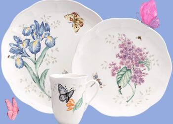 Place Setting for Butterfly Meadow Pattern