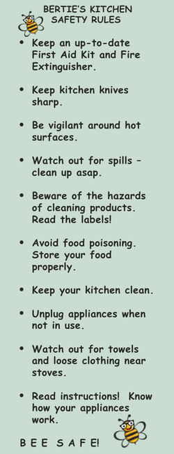 Bertie's Kitchen Safety Rules