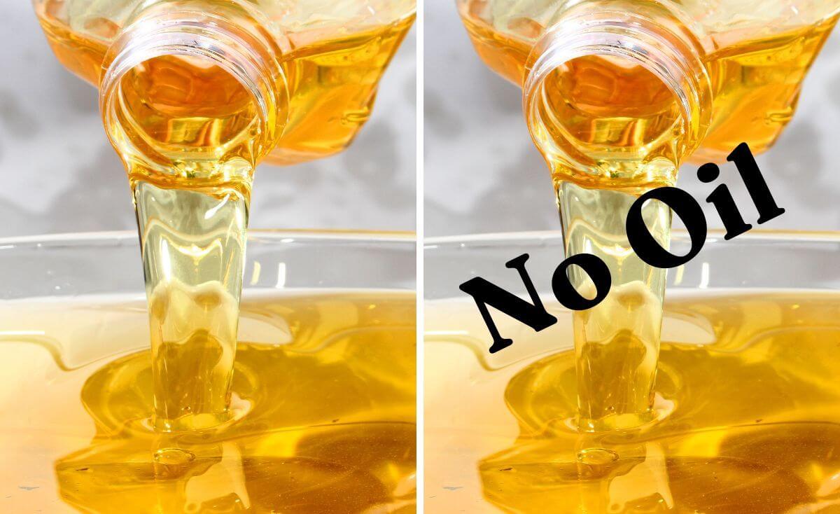 Oil being poured out in two pics - Oil or No Oil Debate!