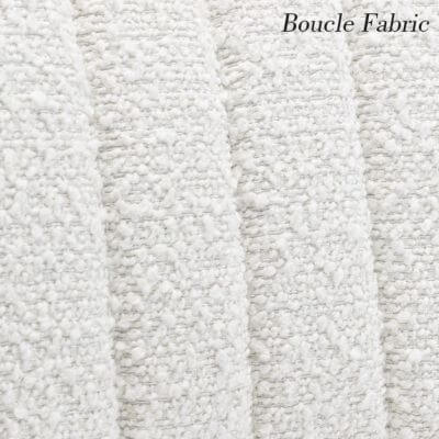 Image showing closeup of white boucle fabric