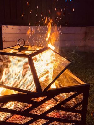 Wood burning fire pit